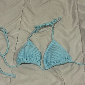 PINK Victoria's Secret Light Blue Bikini Top